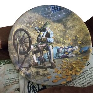 Konigszelt Bavaria Rumpelstilzchen 7.75" Plate Grimms Fairy Tale Limited Ed, COA